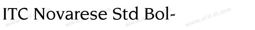 ITC Novarese Std Bol字体转换